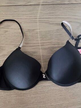 Juicy Couture rhinestone strap bra
